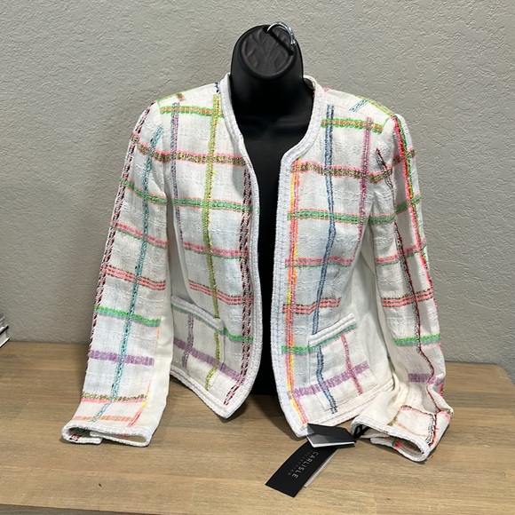 Carlisle Collection Poised tweed (from France)Jacket 4 Wmns USA NWT$698 - Picture 4 of 11